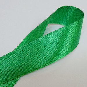 画像2: 中国製片面サテンリボン 《15mm》 グリーン 【2m入】 (2)