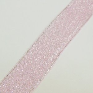 画像2: 中国製オーガンジーリボン 《20mm》 ライトピンクS 【2m入】 (2)