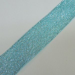 画像2: 中国製オーガンジーリボン 《20mm》 ライトブルーS 【2m入】 (2)