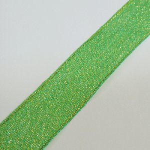 画像2: 中国製オーガンジーリボン 《20mm》 ライトグリーンG 【2m入】 (2)