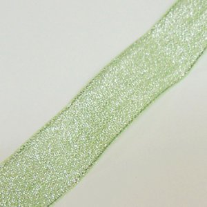 画像2: 中国製オーガンジーリボン 《20mm》 パステルグリーンS 【2m入】 (2)