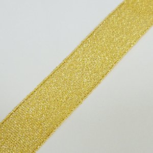 画像2: 中国製オーガンジーリボン 《20mm》 ゴールドG 【2m入】 (2)