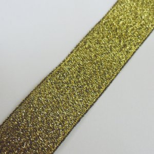 画像2: 中国製オーガンジーリボン 《20mm》 ブラックG 【2m入】 (2)