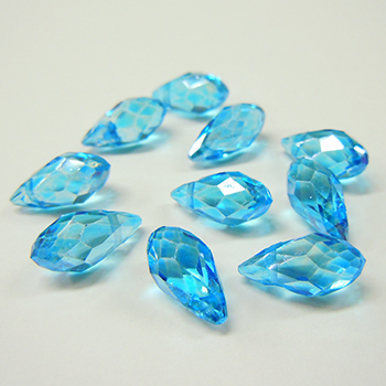 ガラスビーズ　ドロップカット　6×12mm　C-009 【1本入（約80-90粒）】