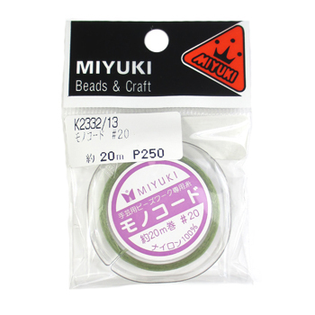 MIYUKI　ミユキ　モノコード（Nymo）　K2332　＃20　＃13 モスグリーン 【20m巻】                                        [MK-K233213]